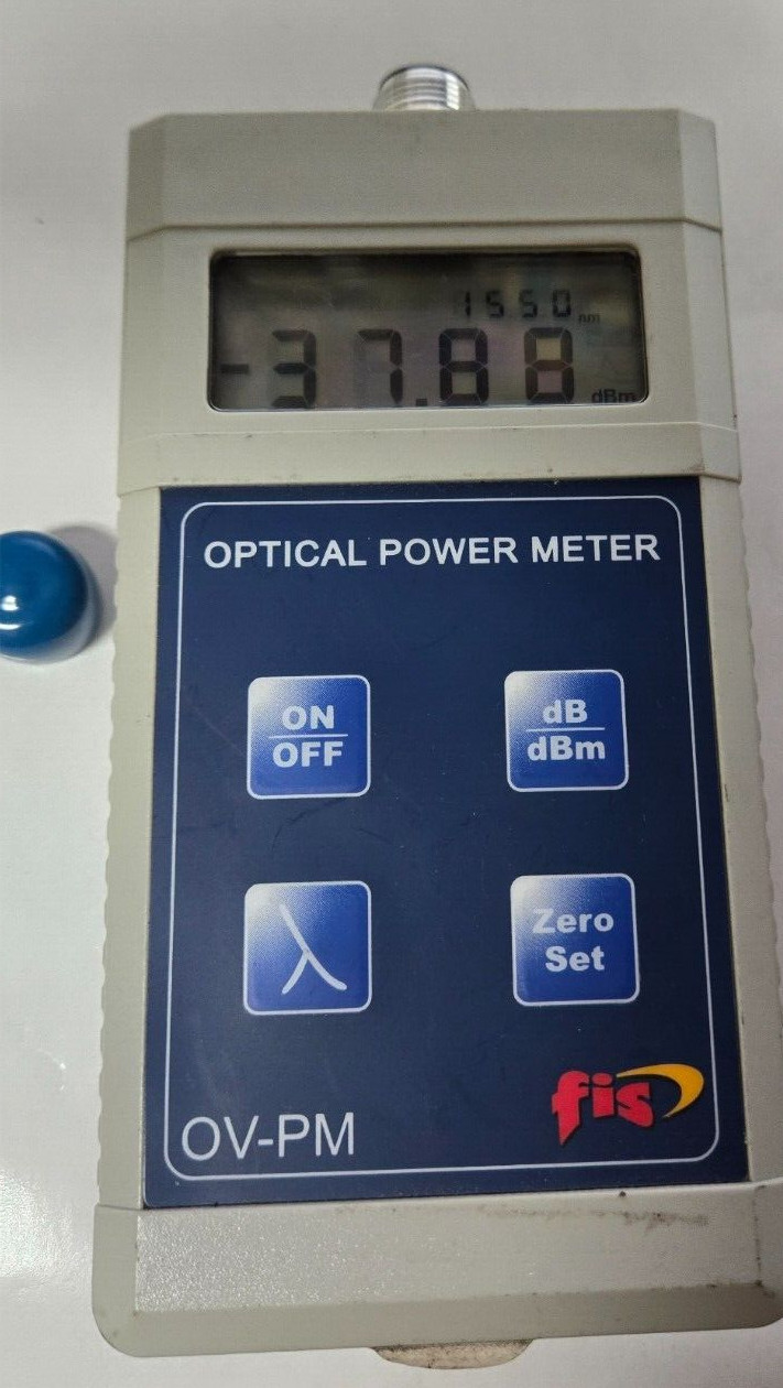 FIS Handheld Fiber Optic Power Meter OV-PM F18513HR tested