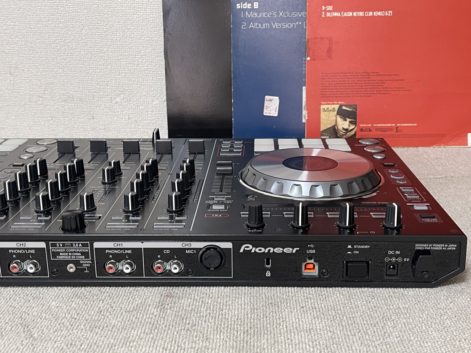 Pioneer DDJ-SX Serato DJ Controller Performance 4ch w/ AC Adapter Tested