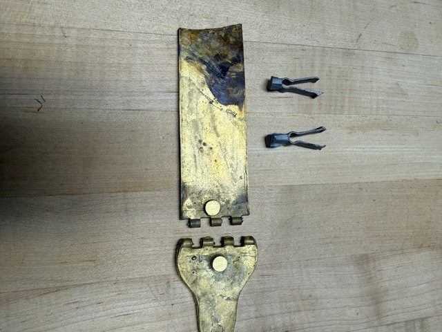 RARE: wax cast patchbox for 1803 Harpers Ferry rifle