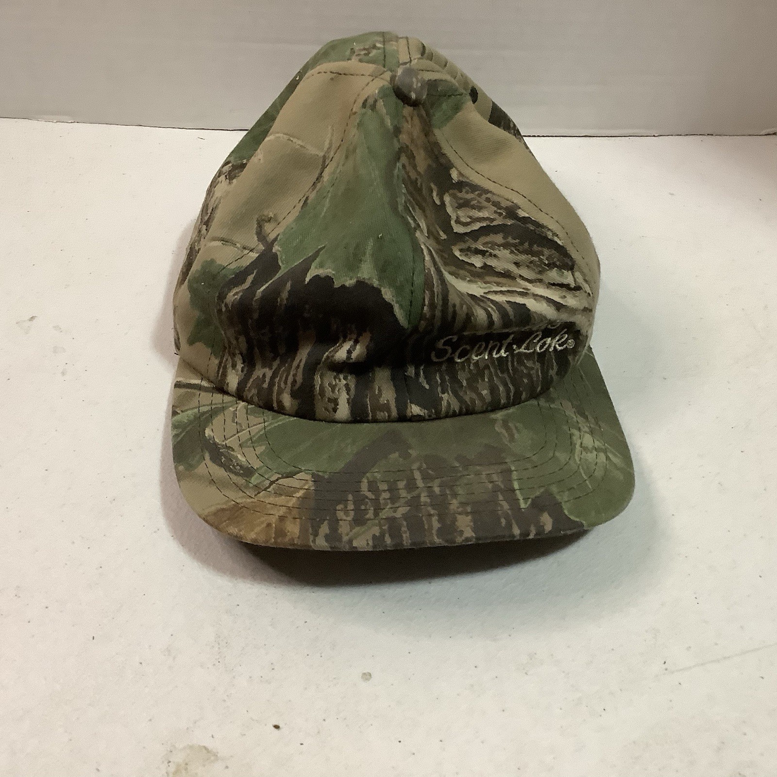 Cabelas Scent-Lok Lined Adjustable Snapback Camouflage Hat Cap Camo Deer Hunting