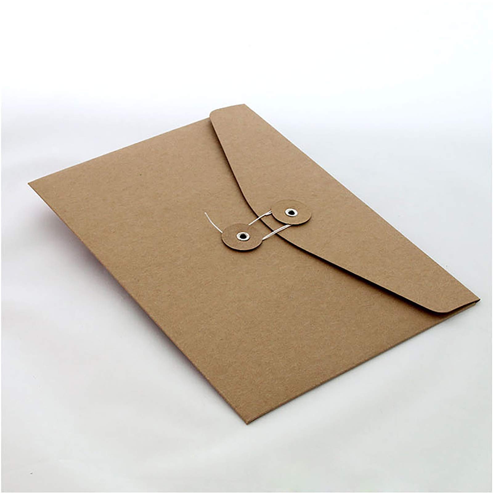 VANRA Kraft String Envelope File Folder Project Pack of 5, Brown