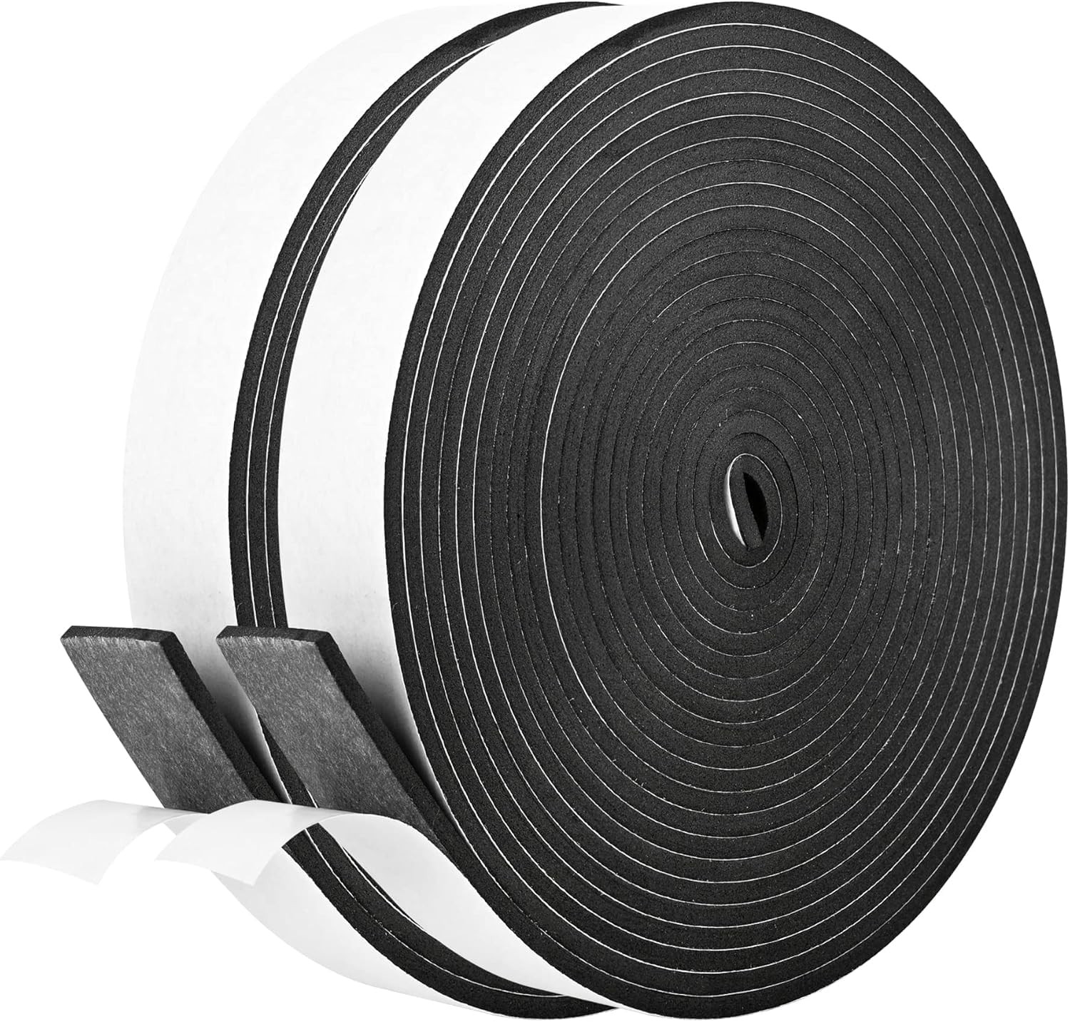 Self Adhesive Foam Tape Weatherstrip 1In x 1/8In x 33Ft High Density Foam Ins...