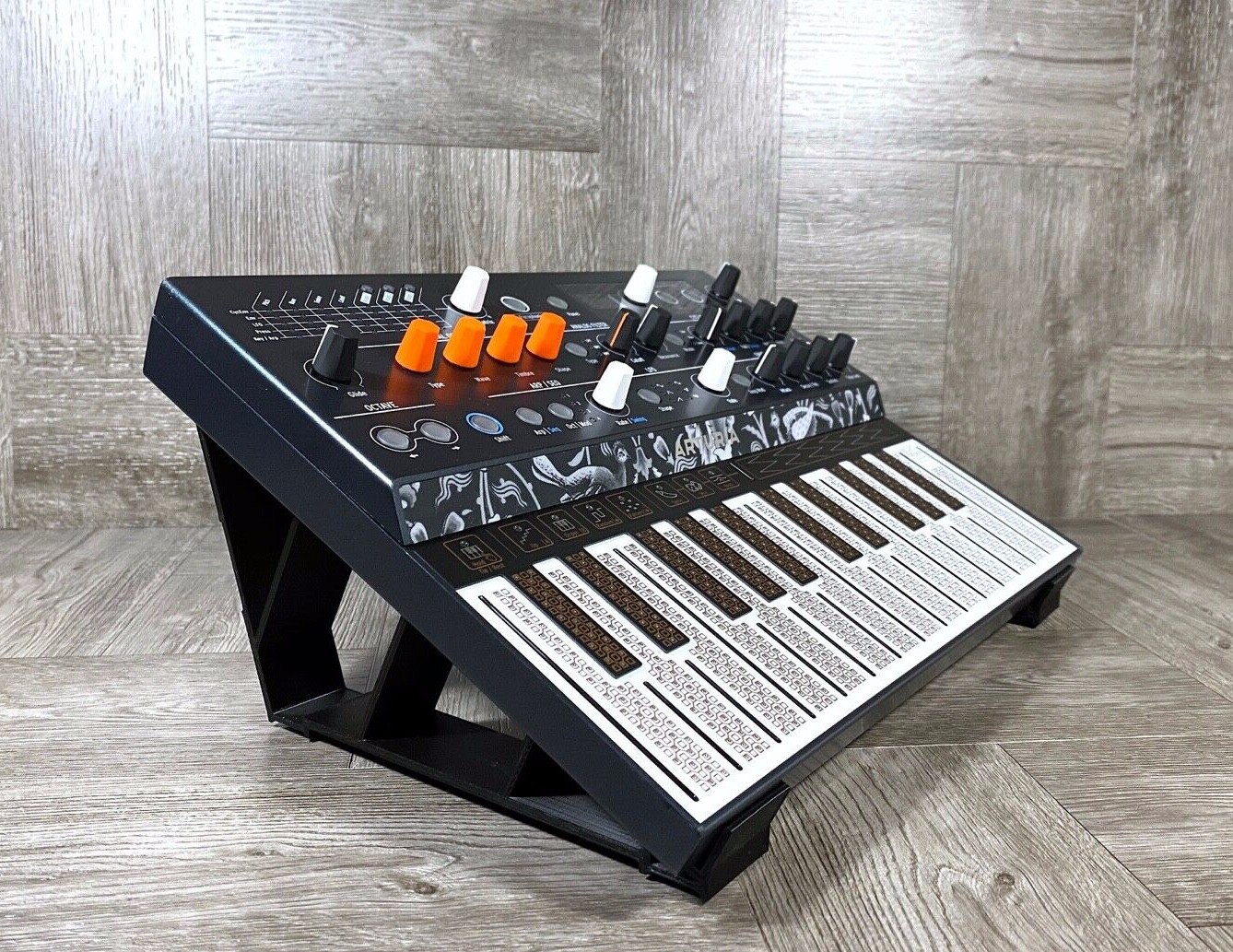 25º Angle Stand for Arturia MicroFREAK Synthesizer - Color BLACK - US Seller