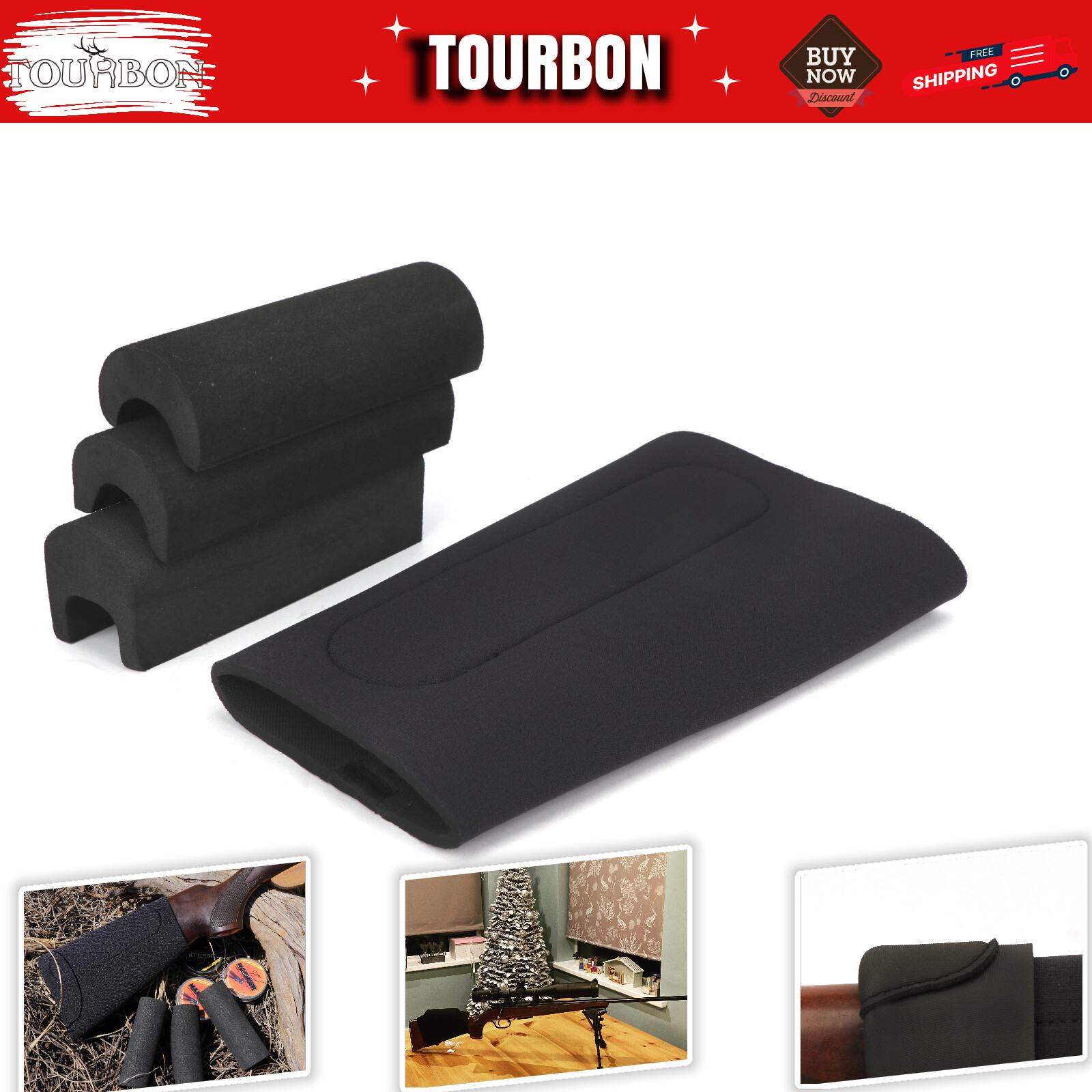 Shotgun Rifle Comb Riser Cheek Rest Foam Insert Buttstock Neoprene Cover-USASHIP