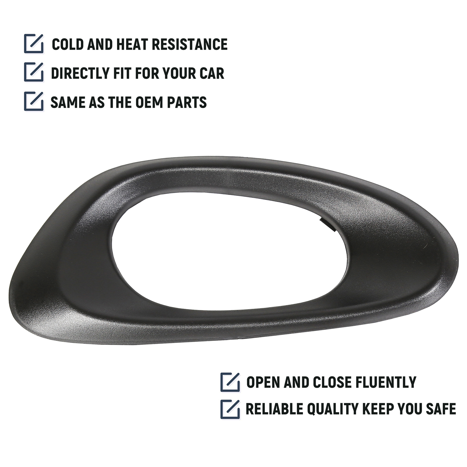 Front Left Door Handle Bezel Trim Inner Driver Side For 02-09 Chevy Trailblazer