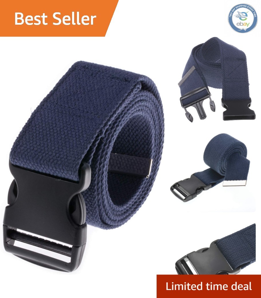 54-Inch Patient Walking Gait Belt - Durable Cotton with 350 lbs Support Capacity
