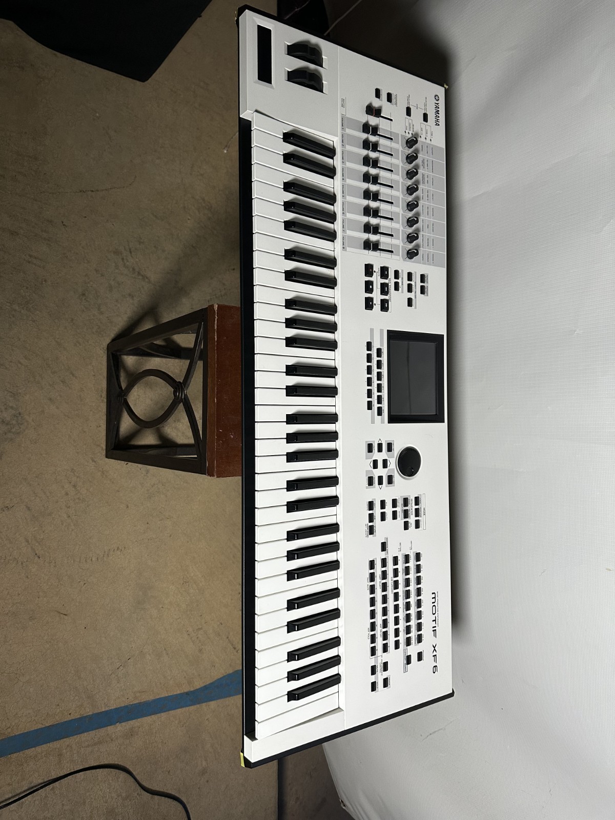 Yamaha Motif XF6 40th Edition 61 Key. White, Super Clean, Studio Used only.