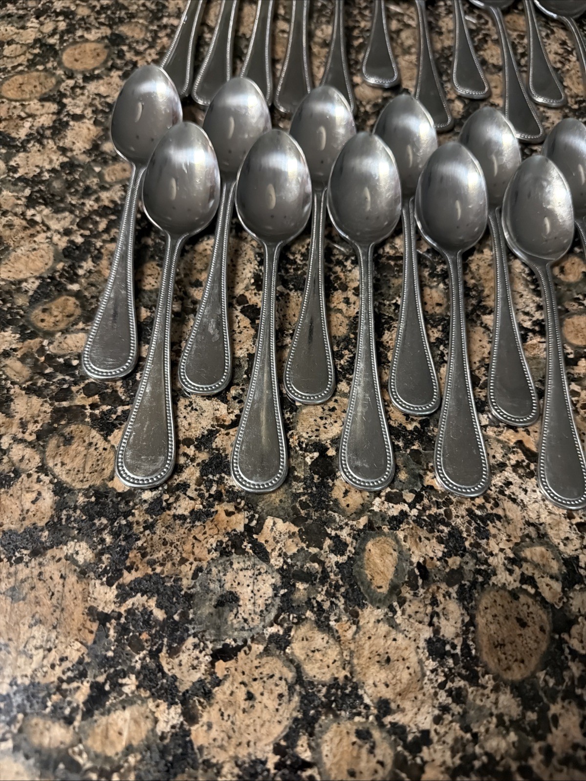39 pc set EKCO Eterna Regal Coventry Stainless Flatware Set Beaded Edge Japan