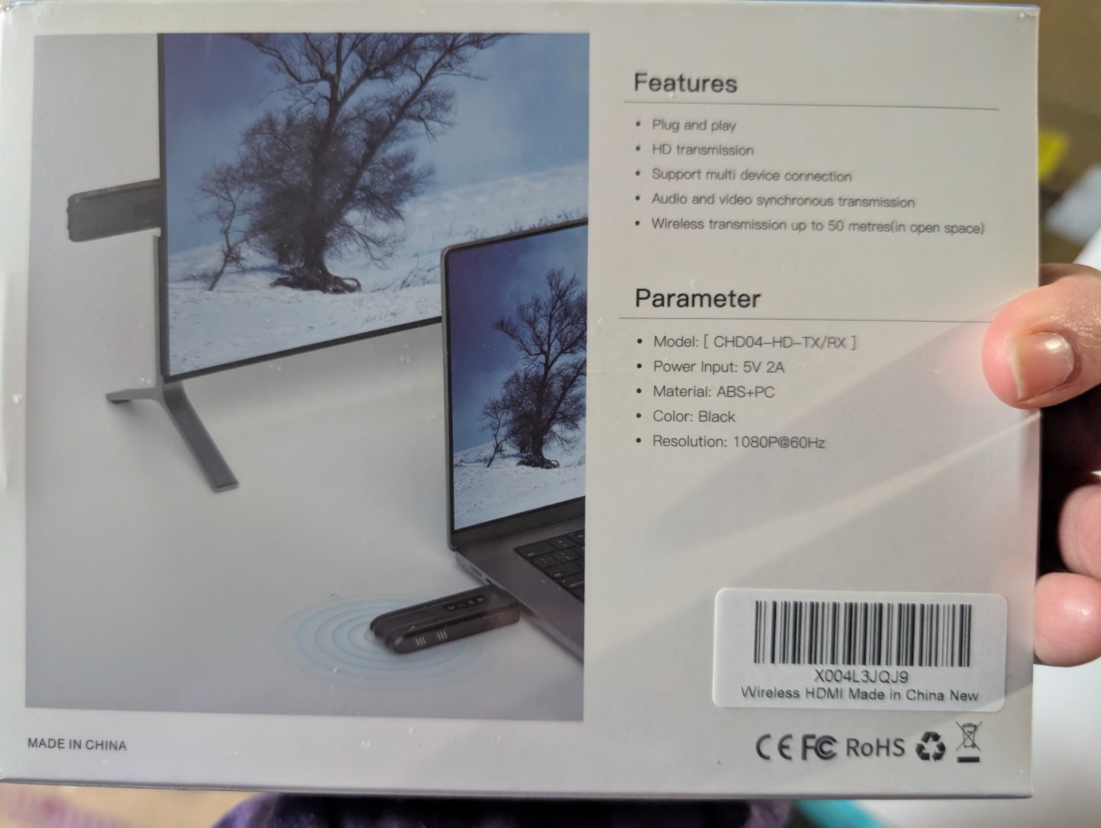 Wireless HD Transmitter Receiver Kit CHD04 New Sealed