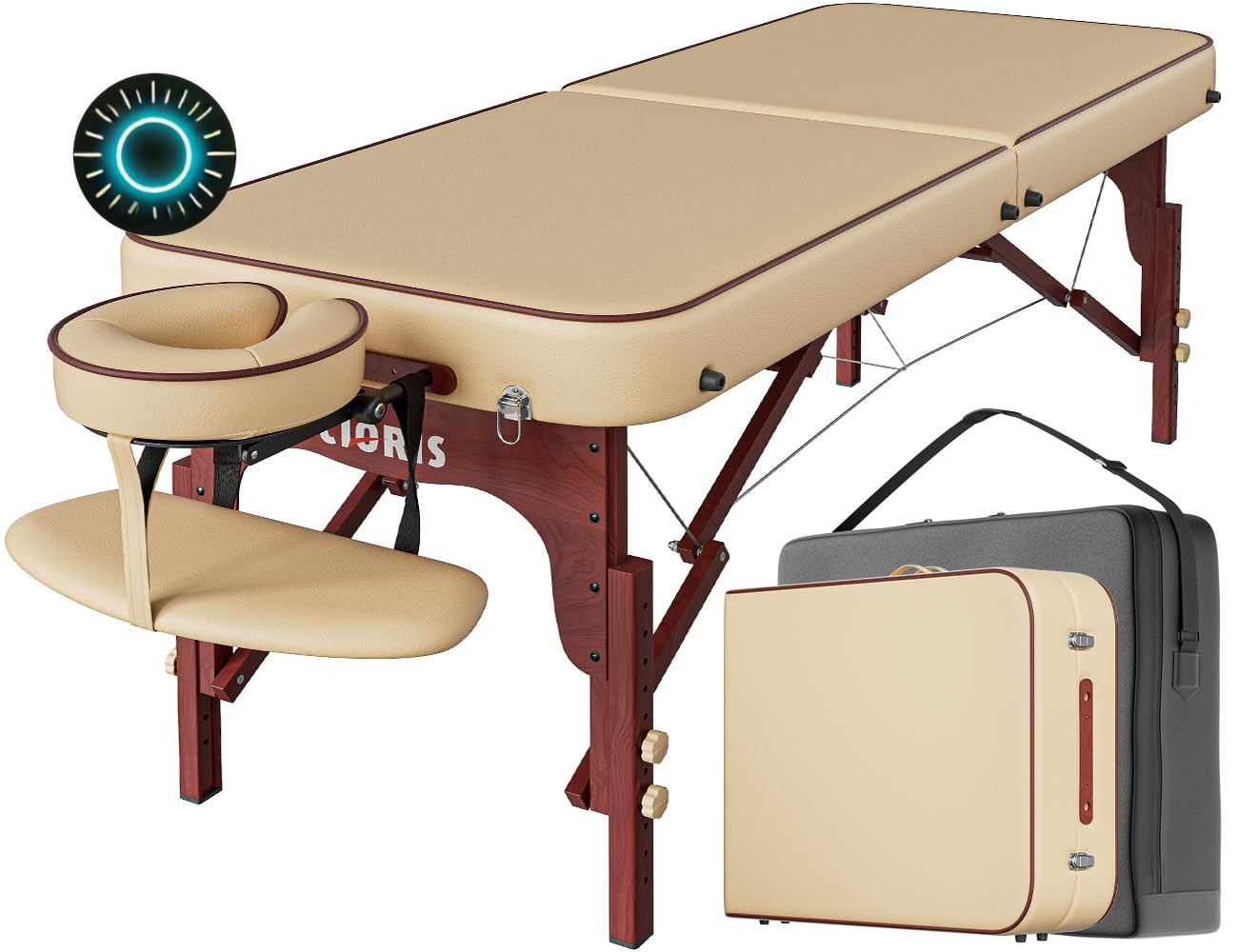 Portable 84" Massage Table - Heavy Duty Adjustable Lightweight with Carry Bag