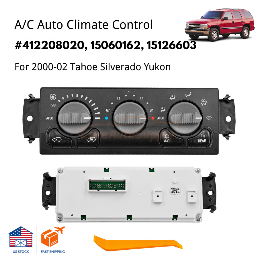 15060162 Fit 2000-02 Tahoe Silverado Yukon AC Auto Climate Temp Control NEW USA