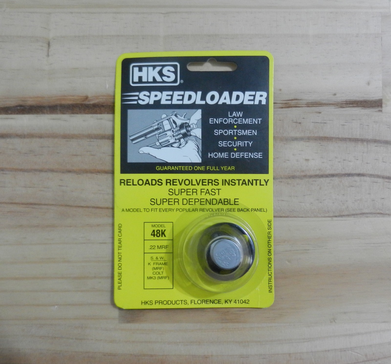 HKS Speedloader;  48K;  6-Shot;  22 WMR, 22 Magnum;  1 Pack;  Fast & Dependable