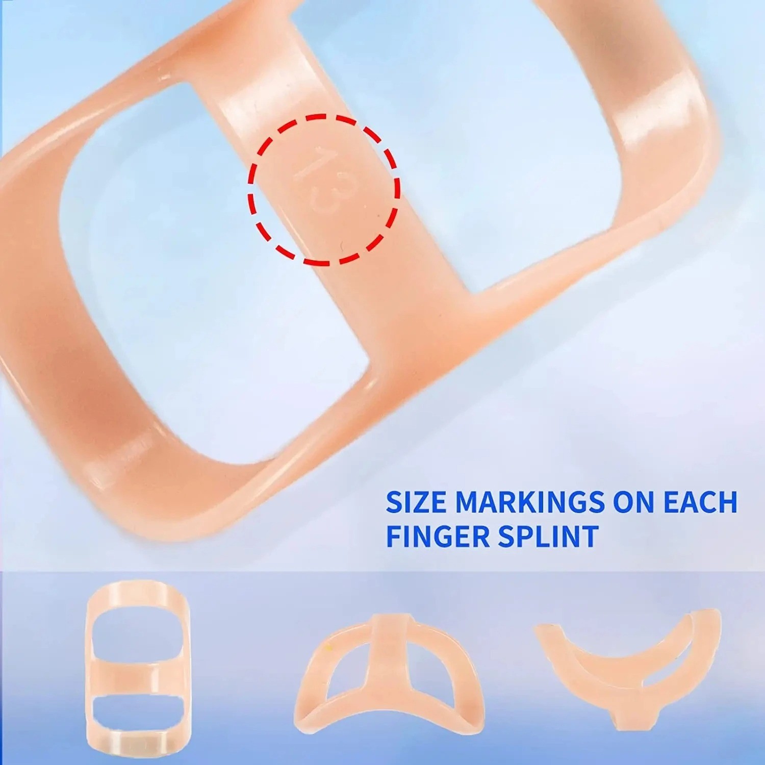 Oval Finger Splint 5 Pcs, Finger Splints for Arthritis