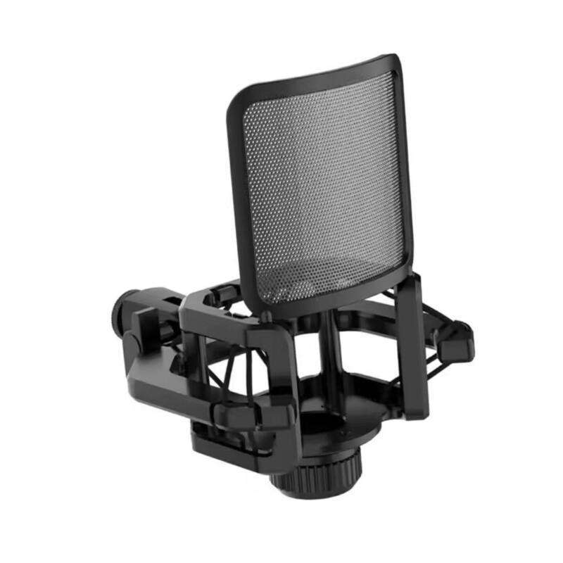 Adjustable Microphone Shock Mount With Microphone Filter Windscreen Reduce Noise
