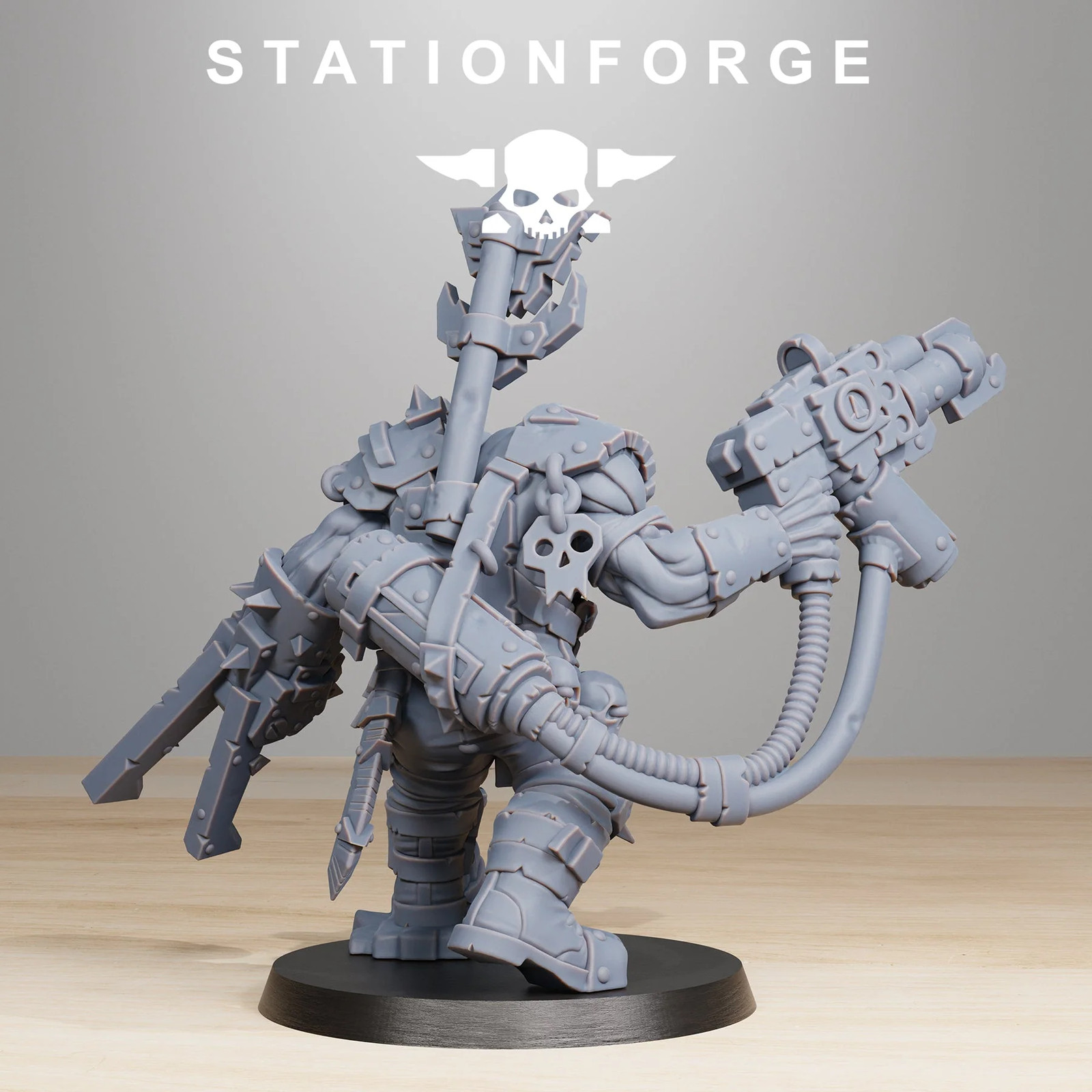 Orkaz Blackskull Ork Commander Wargame Proxy Miniatures StationForge