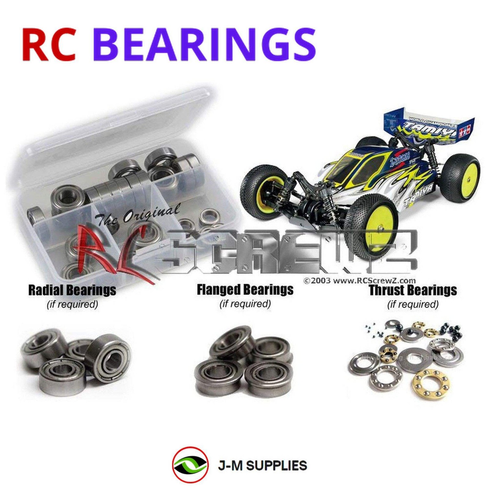 RCScrewZ Metal Shielded Bearings tam151b for Tamiya DB02 Buggy 4wd #58507 | SET