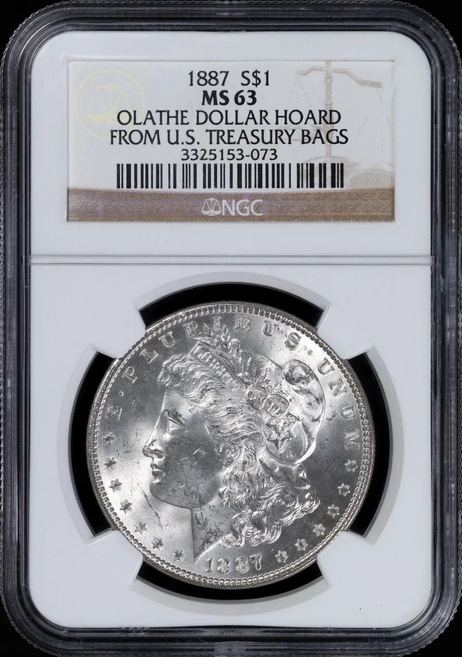 1887 Morgan Silver Dollar NGC MS-63