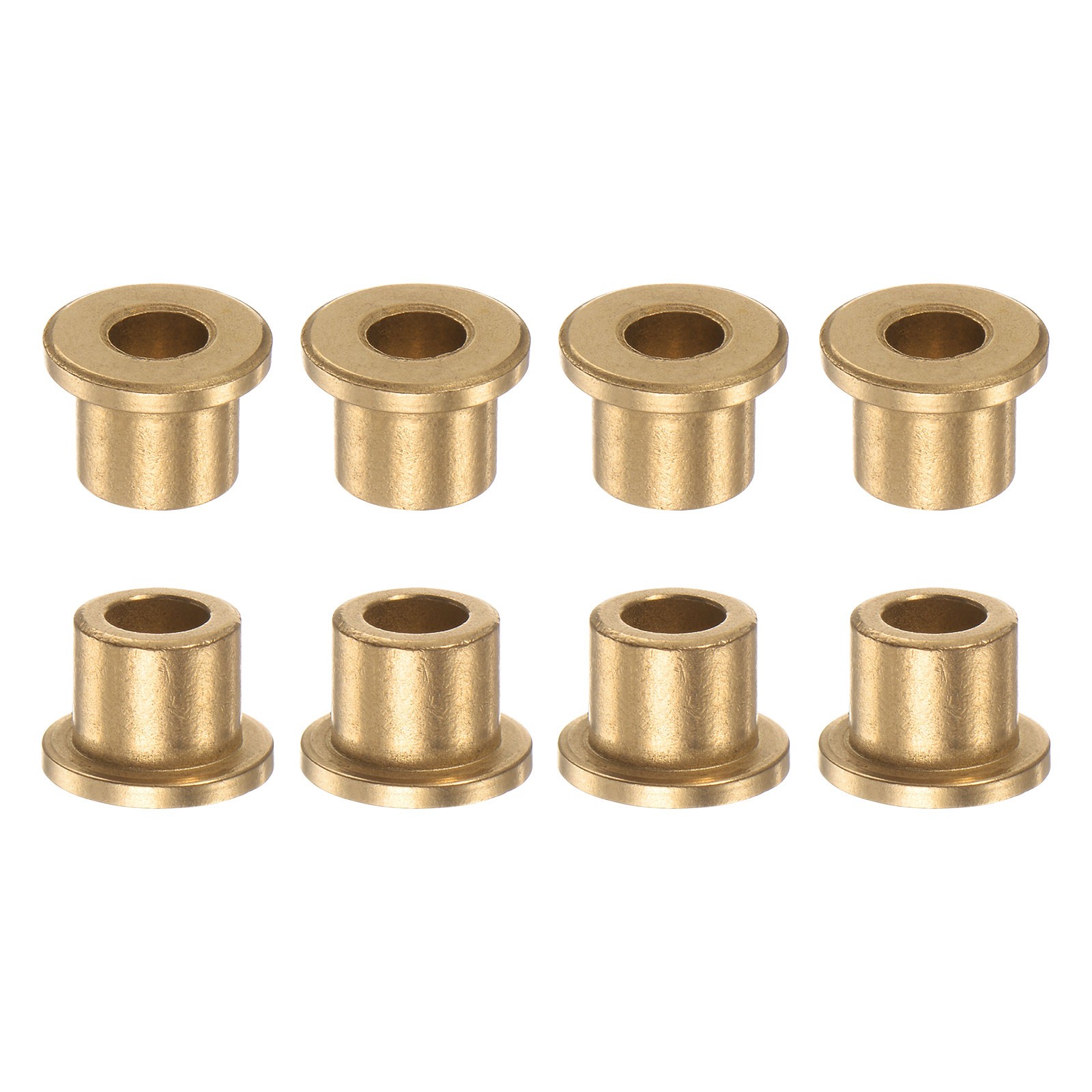 8pcs Flange Bearing Sleeve 6mm x 10mm x 10mm Bronze Self Lubricating Bushings]