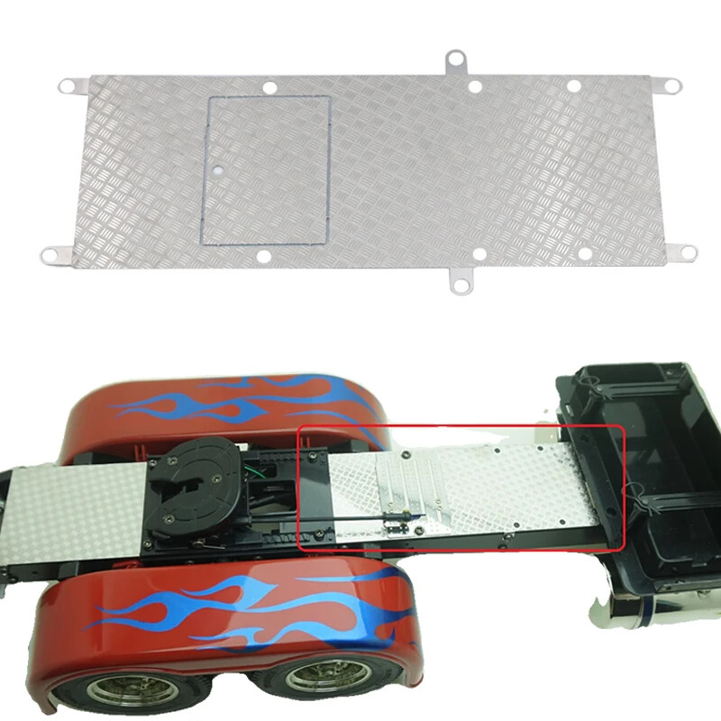 Metal Middle Skid Plate for 1/14 Tamiya RC Truck Car King Hauler 56344 56301