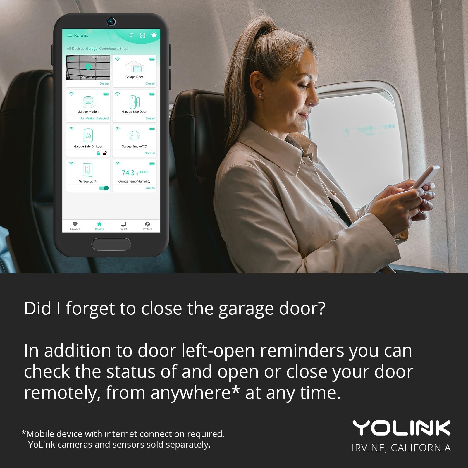 YoLink Garage Door Controller White