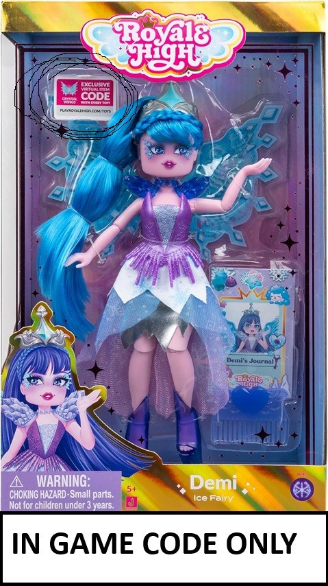 Royale High DEMI  | CRYSTAL WINGS | IN GAME CODE ONLY msg'd via Ebay
