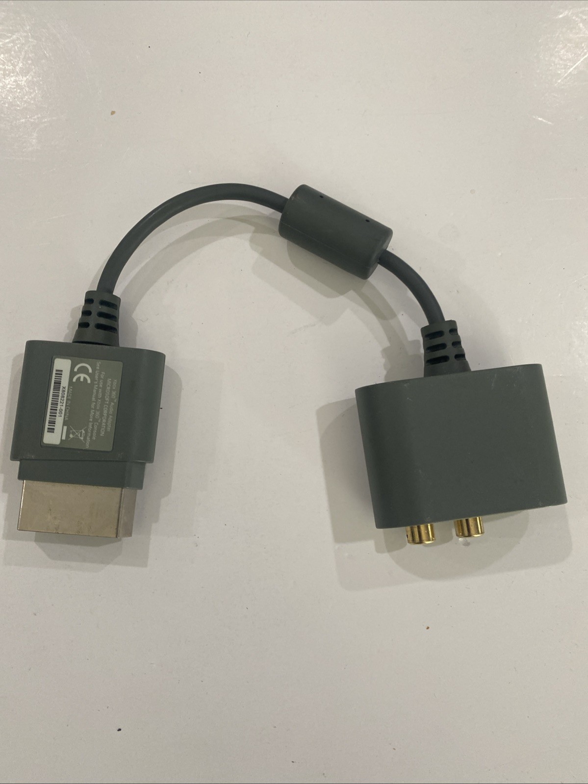 Official Genuine Microsoft XBOX 360 RCA Optical Audio Adapter AV Cable