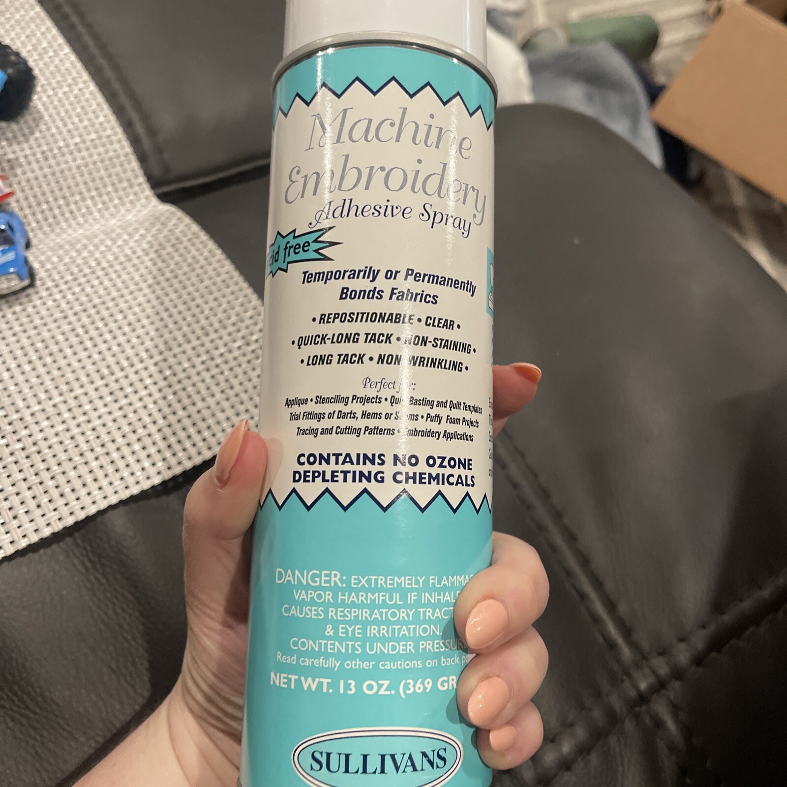 Quilt Basting Adhesive Spray Sullivans Machine Embroidery Adhesive Spray