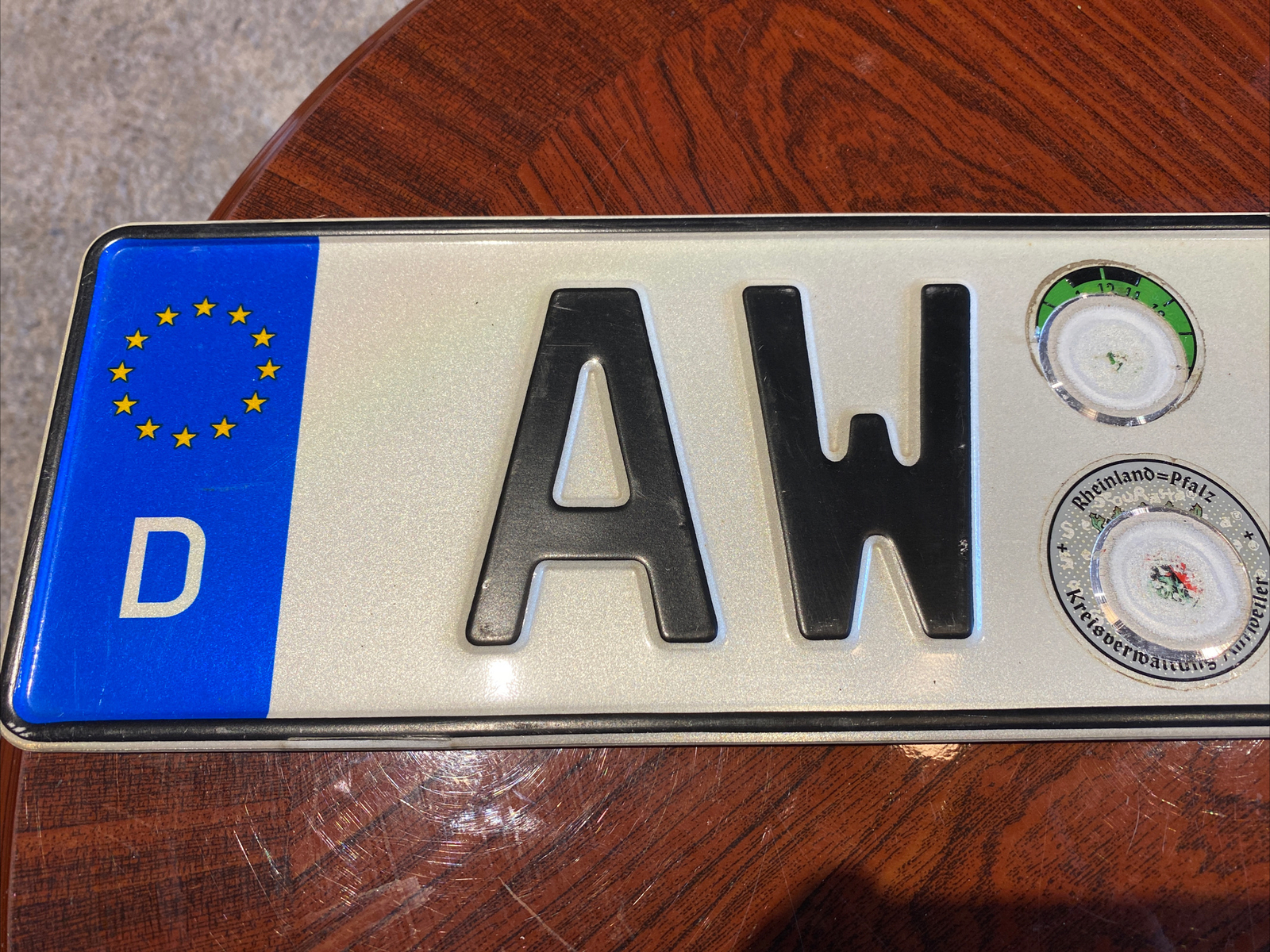 European License Plate