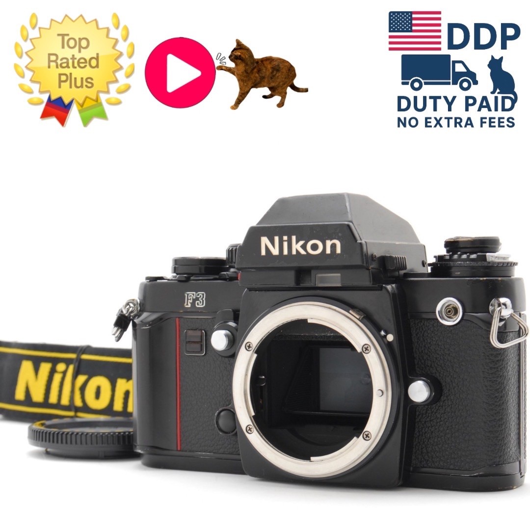 Read!! [Near MINT w/ Strap] Nikon F3 Eye Level 35mm SLR Film Camera From JAPAN