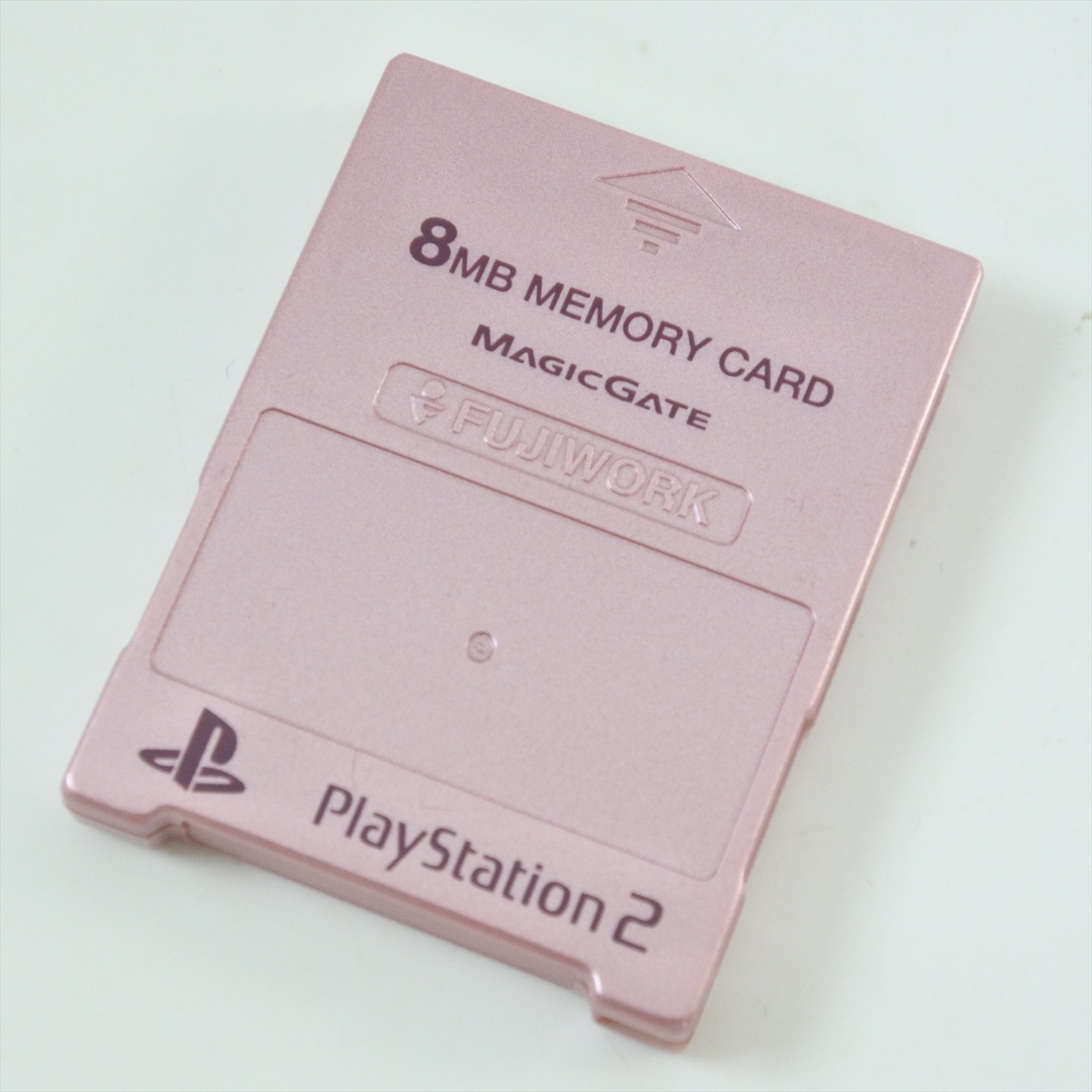 PS2 Memory Card 8MB Fujiwork PINK Memory King Playstation 2 Made in Japan 3062