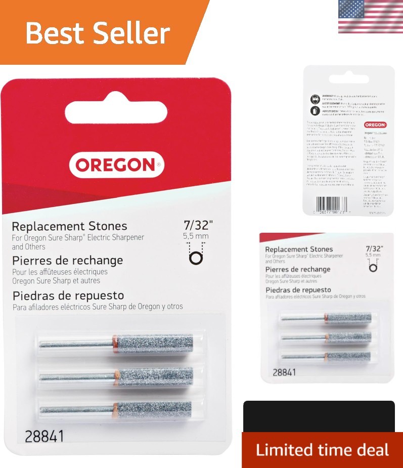 Precision 7/32-Inch Electric Sure Sharp Stones - Maintain Your Chainsaw Edge
