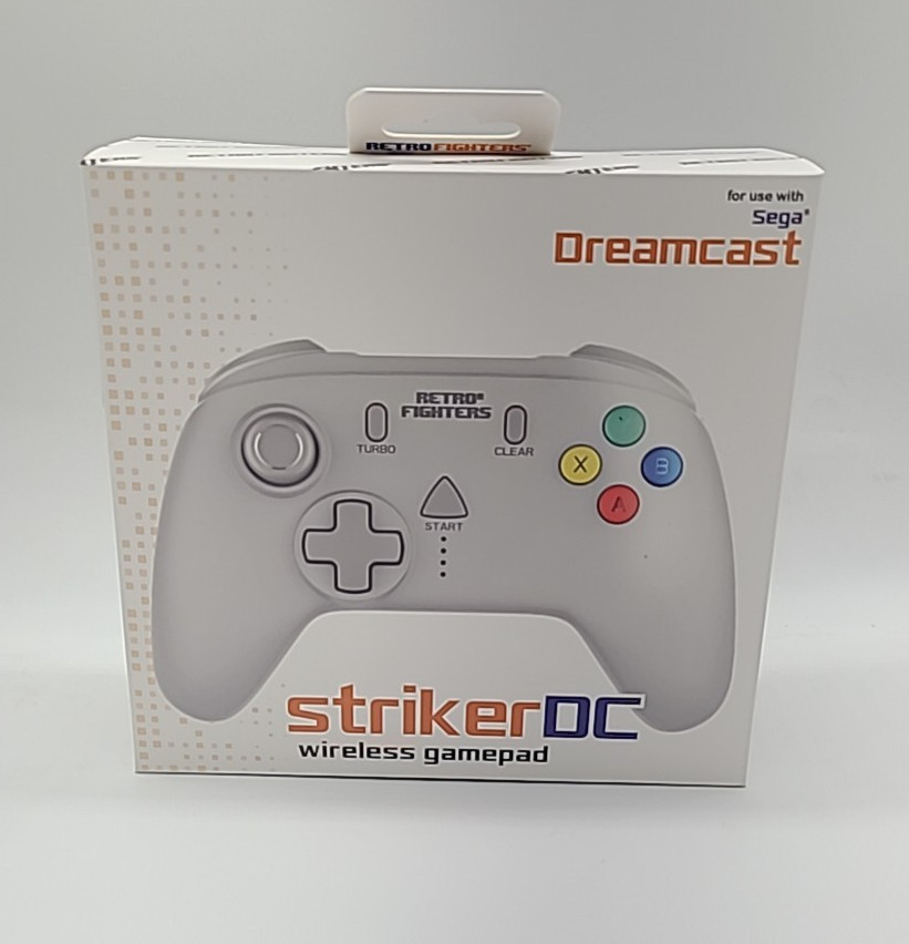 StrikerDC  Sega Dreamcast Wireless Retro Fighters Controller White Gamepad