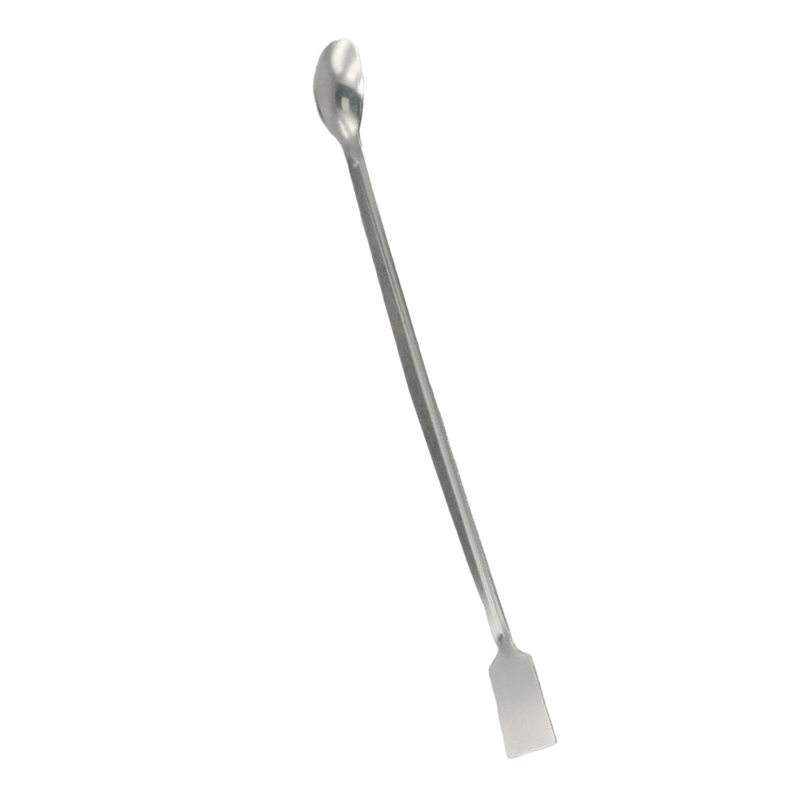 Stainless Steel Reagent Sampling Spoon 2Pcs 20cm Length Double End Lab Tool