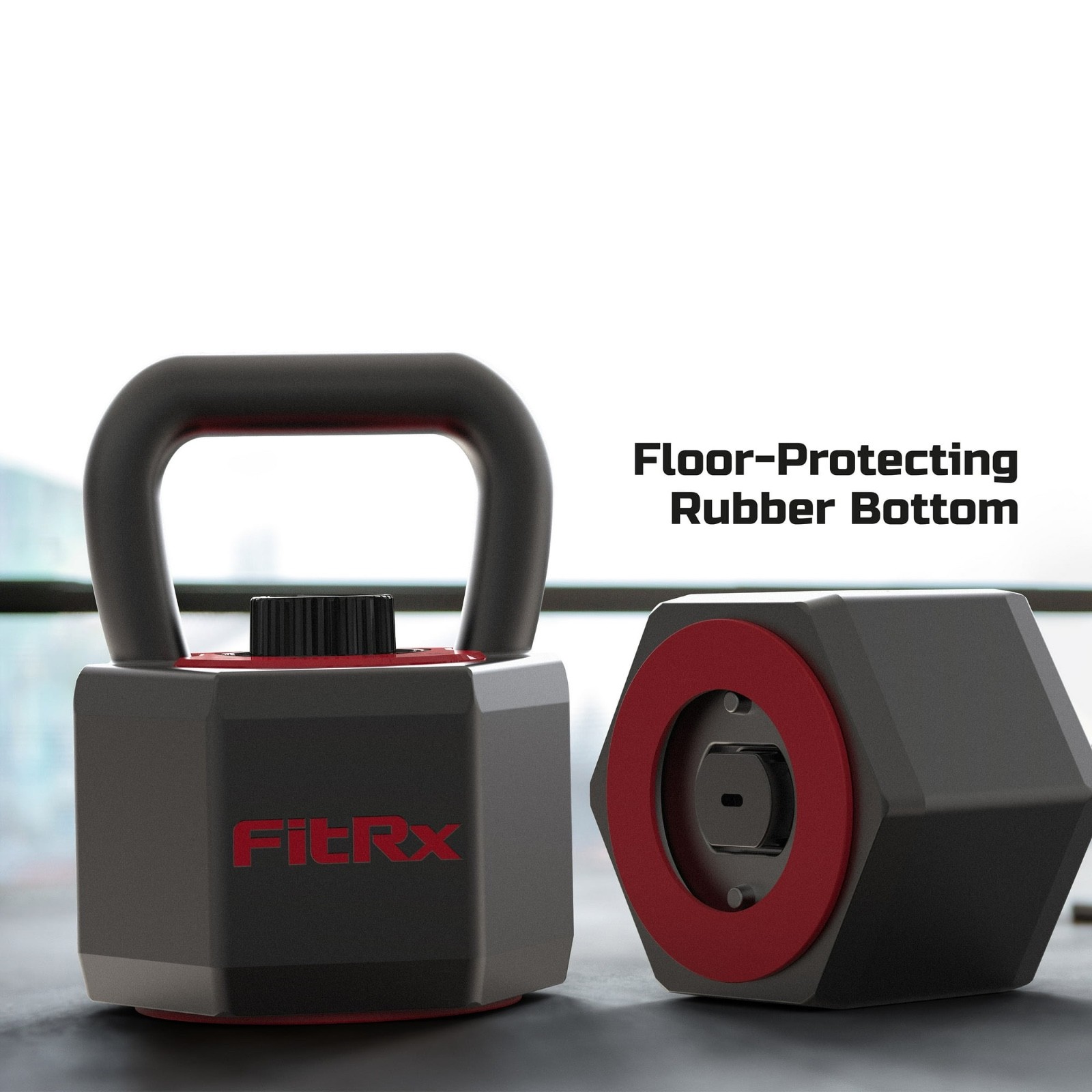 25lbs SmartStack Wide Handle Adjustable Kettlebell 40lbs Weights Exercises Black