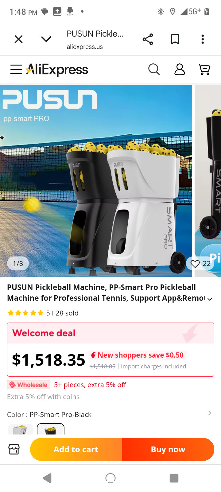 Brand new pickleball smart machine, can be used for Tennnis ass well