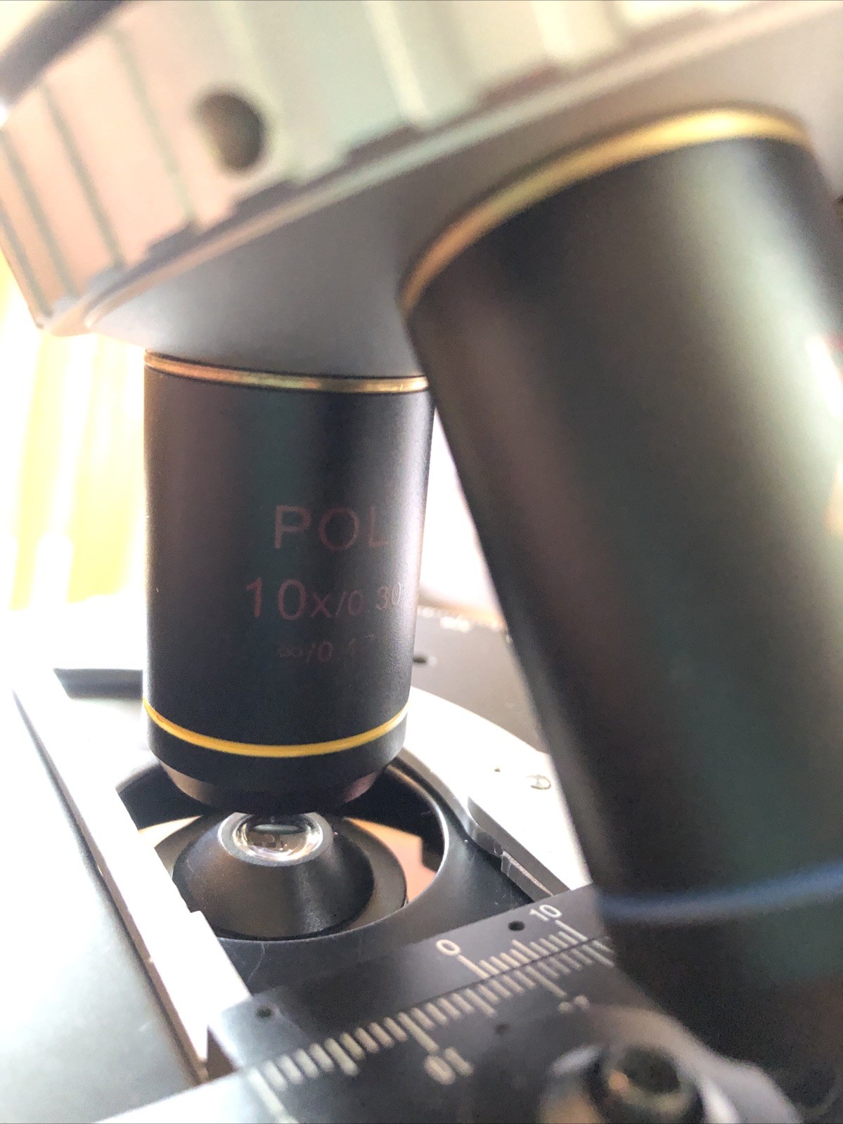 Simtrum Polarizing Microscope 203i Trinocular Camera/Bertrand/4-10-40-60 Extras!
