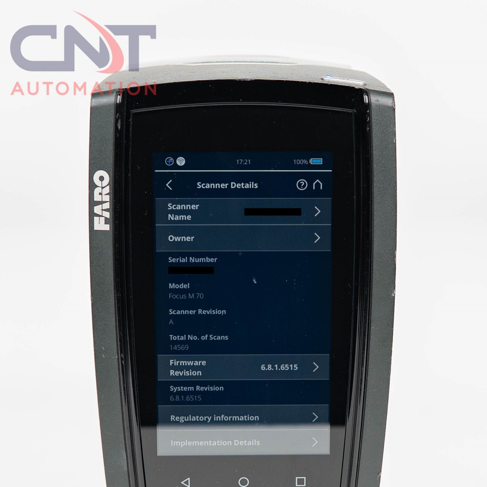 FARO Focus M70 3D LIDAR Cloud Point Handheld High-Accuracy Laser Scanner