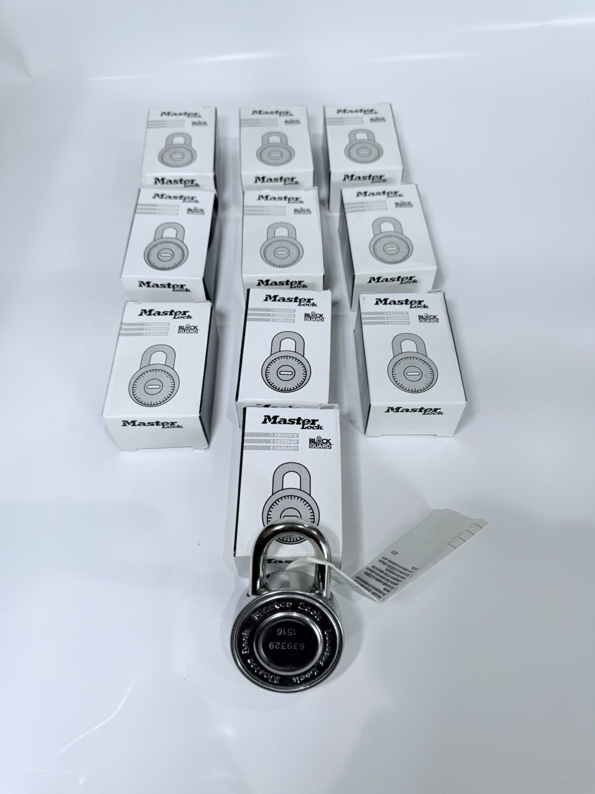 New Master Lock 1502 Combination Padlock Round Dial Locker (10 Locks)