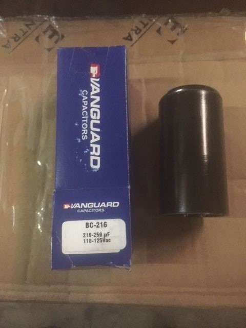 Pool Spa Motor Pump Start Capacitor Packard Vanguard BC-216 125V 216-259MFD NEW