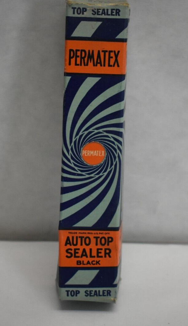 Vintage Permatex Top Sealer Auto Top Sealer Black 1 oz Tube Made in USA READ