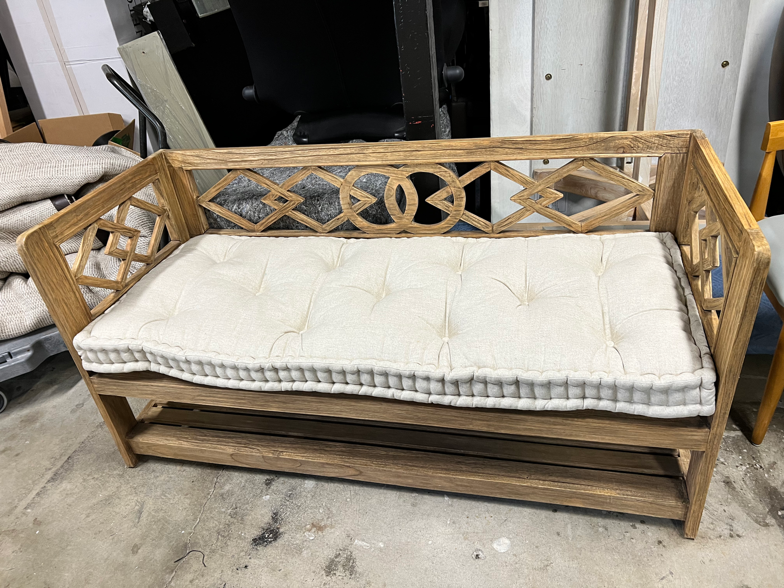 Gabby Home Modena 60 Inch Bench Natural