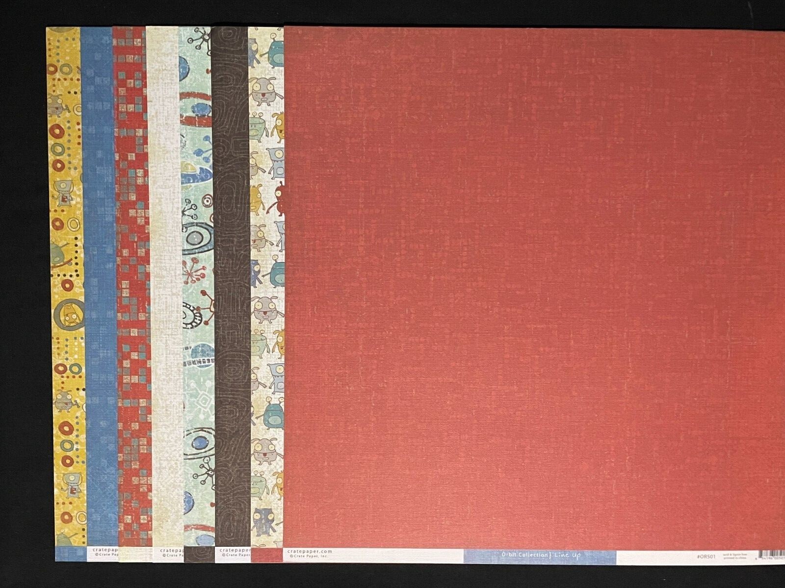 CRATE PAPER "ORBIT" 12X12 DS TEXTURED HEAVY PAPER