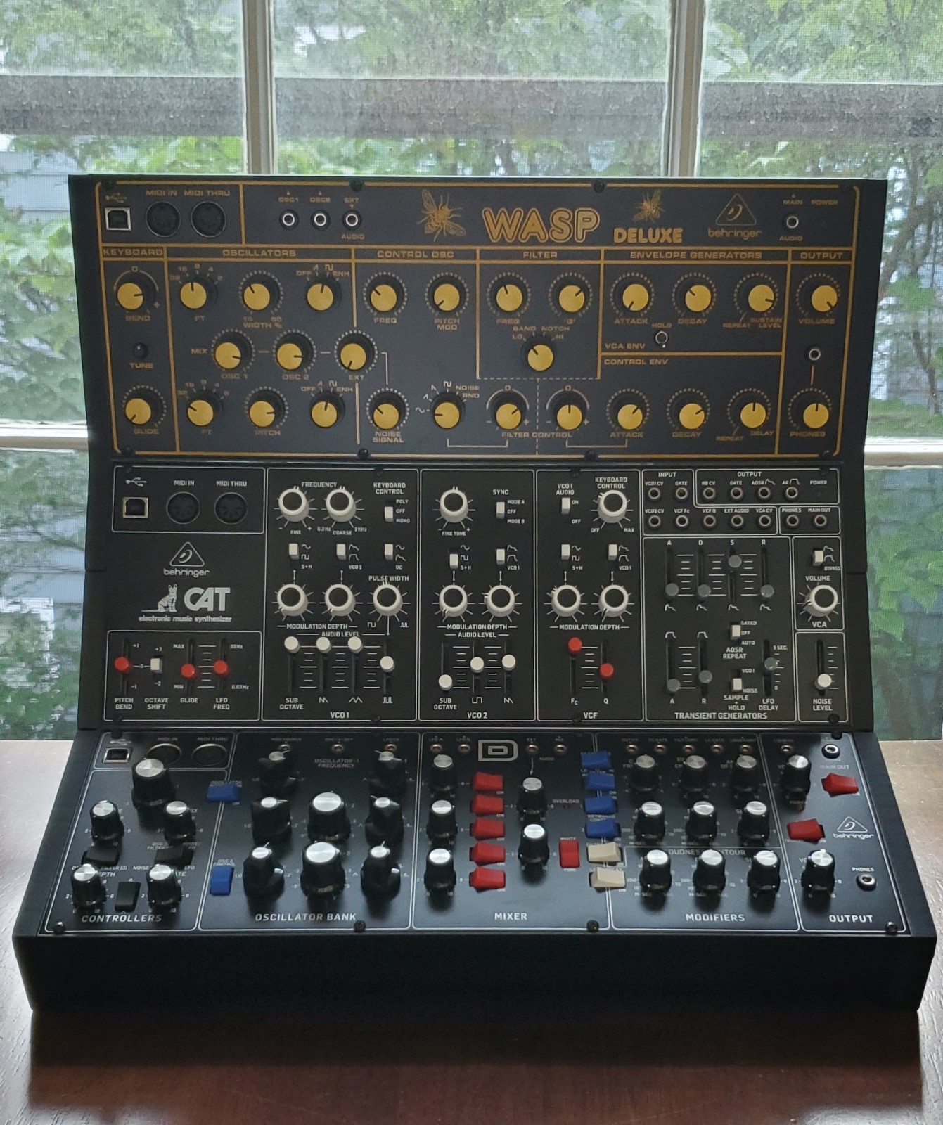 Behringer Synthesizer Synth Module Stand 3-Tier Printed Stand Black PLA