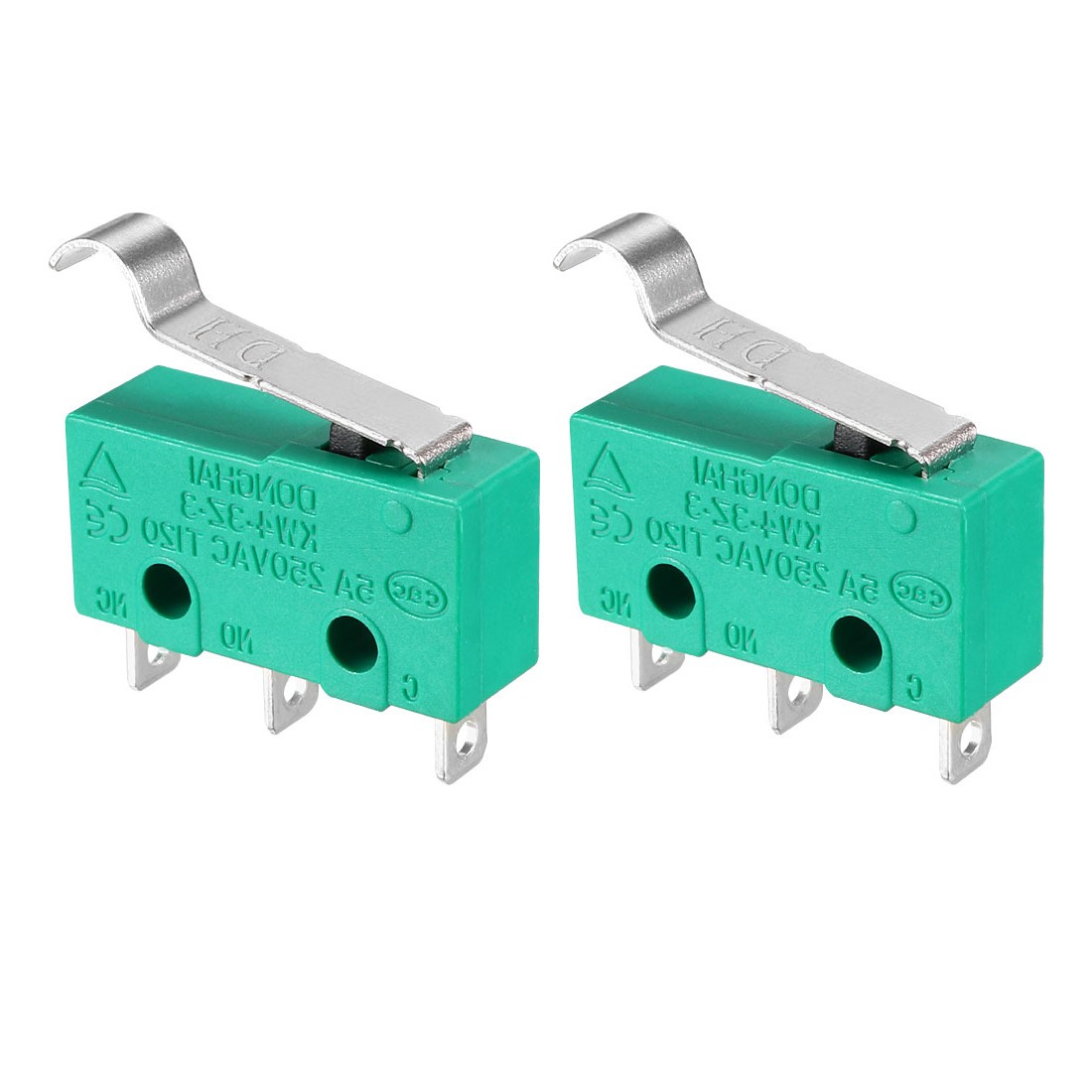 2PCS KW4-3Z-3 5A/250V AC Simulated R-Lever Type Micro Switches New
