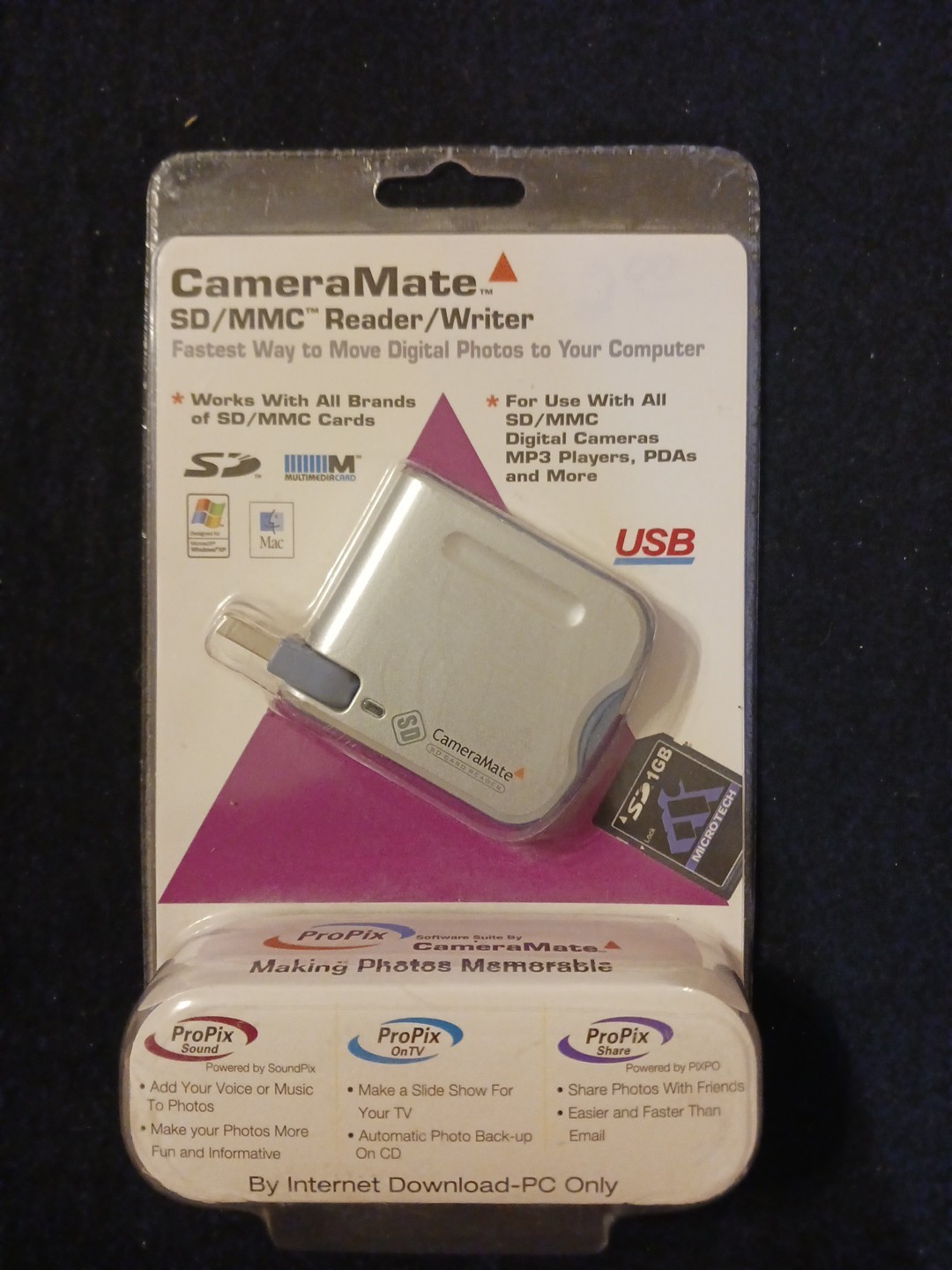 ProPix CameraMate USB SD/MMC Reader/Writer 430086