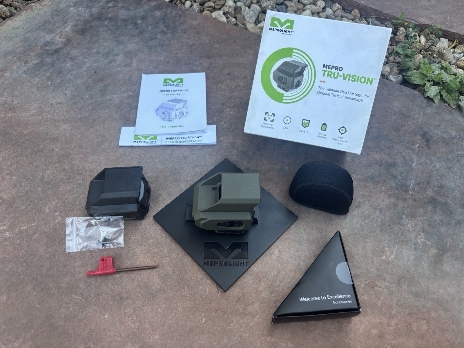 Meprolight Tru-Vision - O2C - Black & ODG Green Hood Kit Included