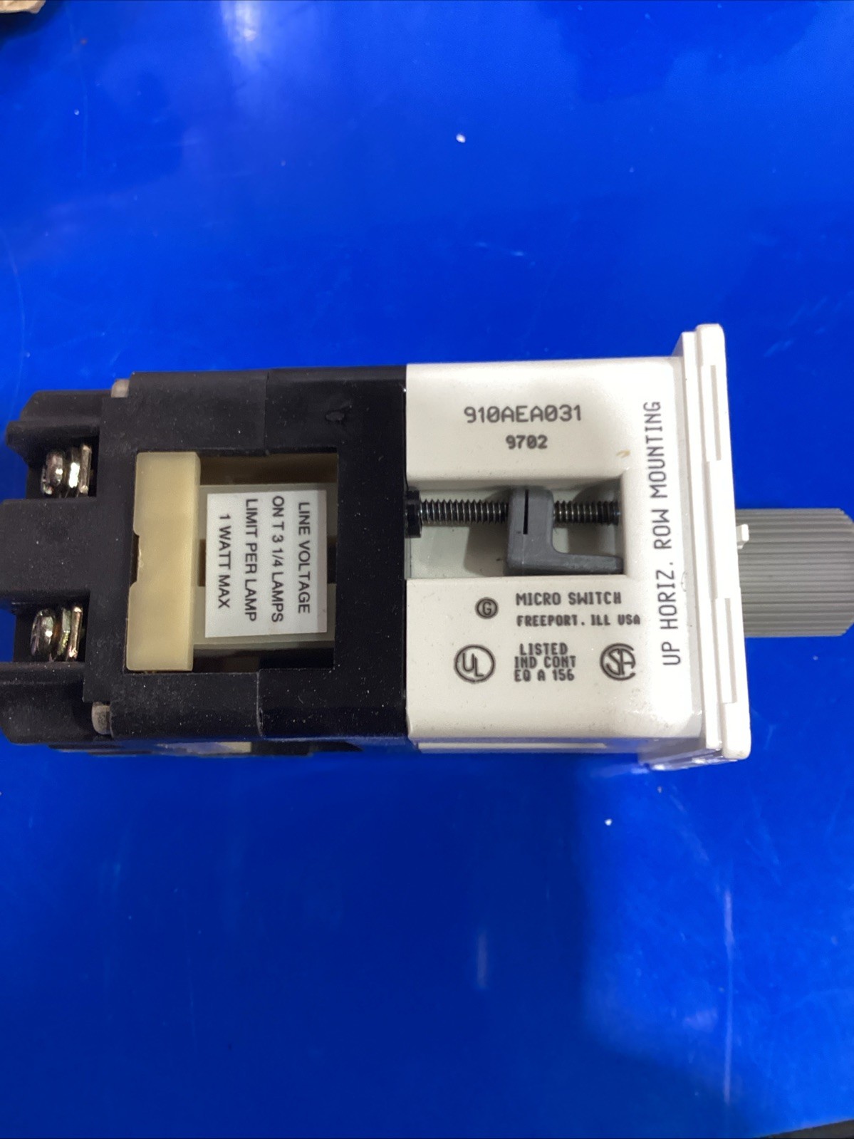 Honeywell 910AEA031 Micro Switch Rotary Switch Operator 1 Watt Max 