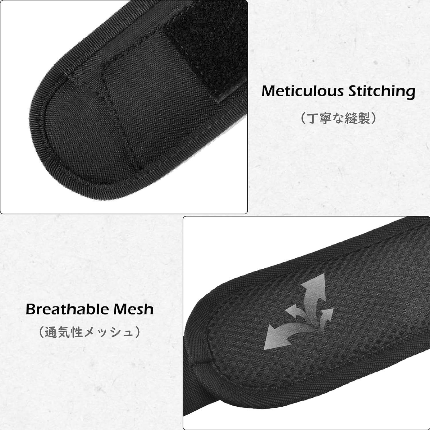 Bag Shoulder Strap Replacement Adjustable Strap with Padded Metal Hooks