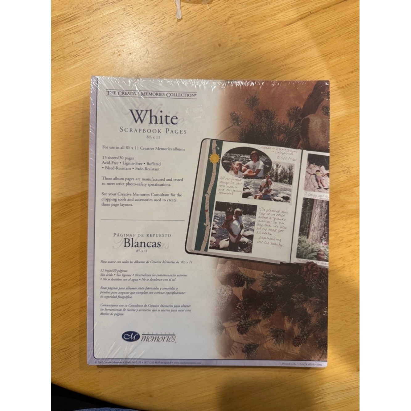 Creative Memories 8.5 x 11 Scrapbook Refill Pages White 15 Double Sided New