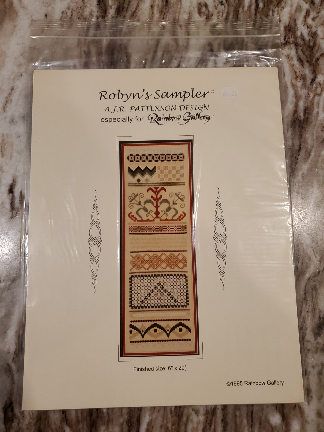 AJR Patterson Design Rainbow Gallery Needlepoint Chart - Robyn's Sampler